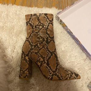 Jeffery Campbell snake skin boots!